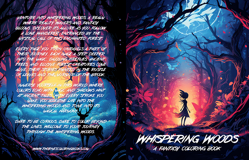 Whispering Woods: A Fantasy Coloring Book