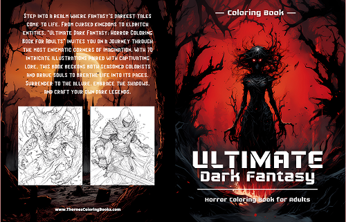 Ultimate Dark Fantasy: Horror Coloring Book for Adults